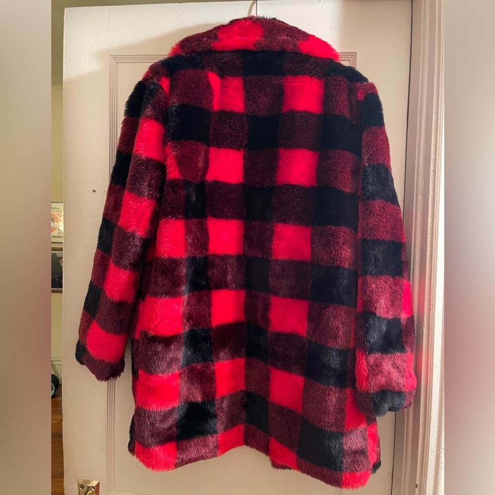 No Values Faux Fur Jacket